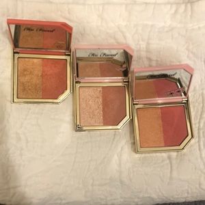 Three Too faced  blush highlight duos